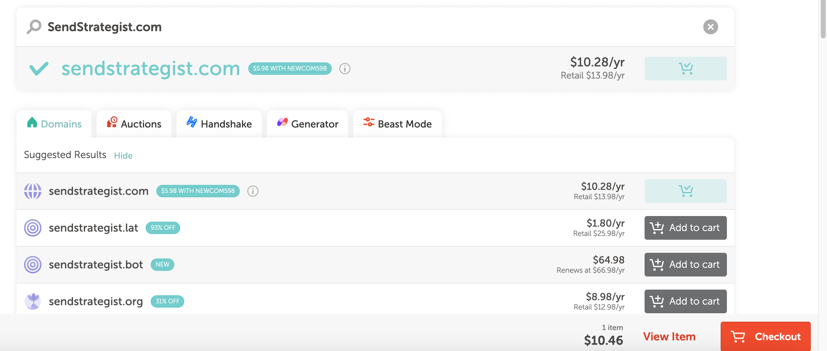 Step 3: Select the desired extension and then click on add to cart.